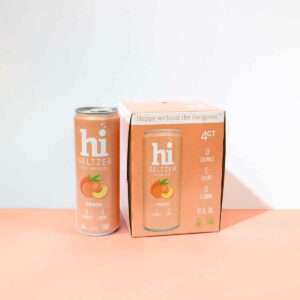 Peach 12oz THC-Infused hi Seltzer